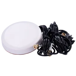 Antena Blanca 4G con GPS y Wi-Fi - Frecuencia 4G 824-2700MHz - Conector SMA Macho - Montaje en techo de vehículo - Ga...