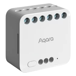 Aqara Módulo Relé Doble T2 - Zigbee 3.0 / Matter over Zigbee - Control del motor / Monitor energético - Requiere AQ...