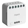 Aqara Módulo Relé Doble T2 - Zigbee 3.0 / Matter over Zigbee - Control del motor / Monitor energético - Requiere AQ...