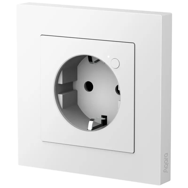 Aqara Enchufe Pared H2 - Zigbee 3.0 - Matter over Zigbee - Protección contra alto voltaje - Monitor de consumo / Temp...