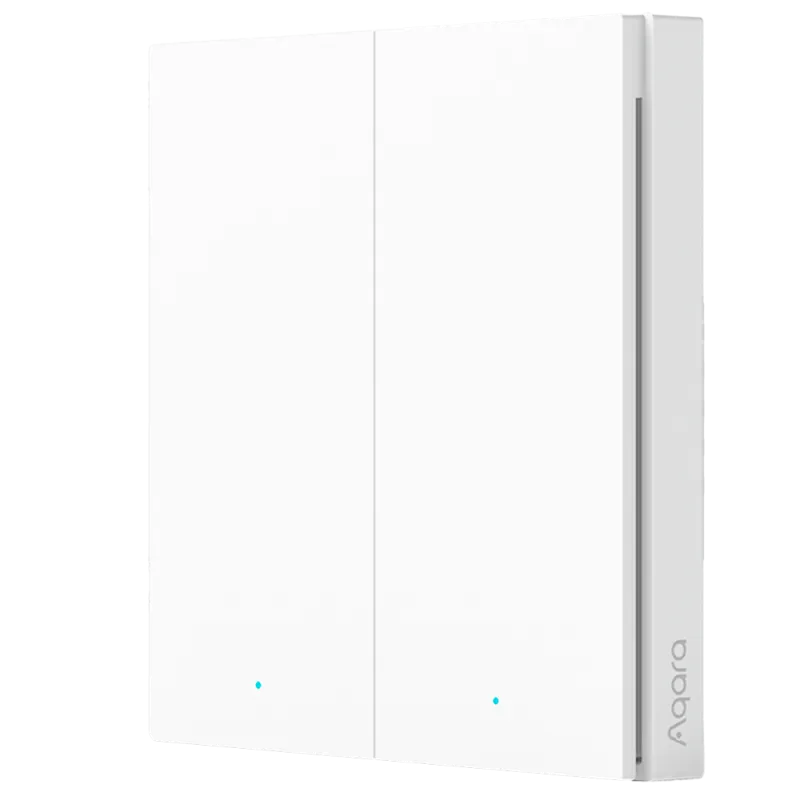 Aqara Interruptor Inalámbrico H1 Doble - Zigbee 3.0 - Requiere AQARA HUB - 7 Acciones Configurables - Larga duració...