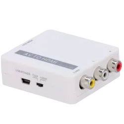Convertidor AV a HDMI - 1 entrada AV - 1 salida HDMI - Resolución de salida 1080p - Resolución de entrada de vídeo PA...