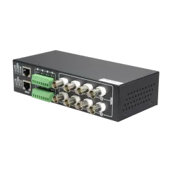 Video Balun 4N1 (HDTVI, HDCVI, AHD y CVBS) - 8 canales pasivos - Incluye 8 BA612P-HAC - Conexión BNC y RJ45 - Alcance...