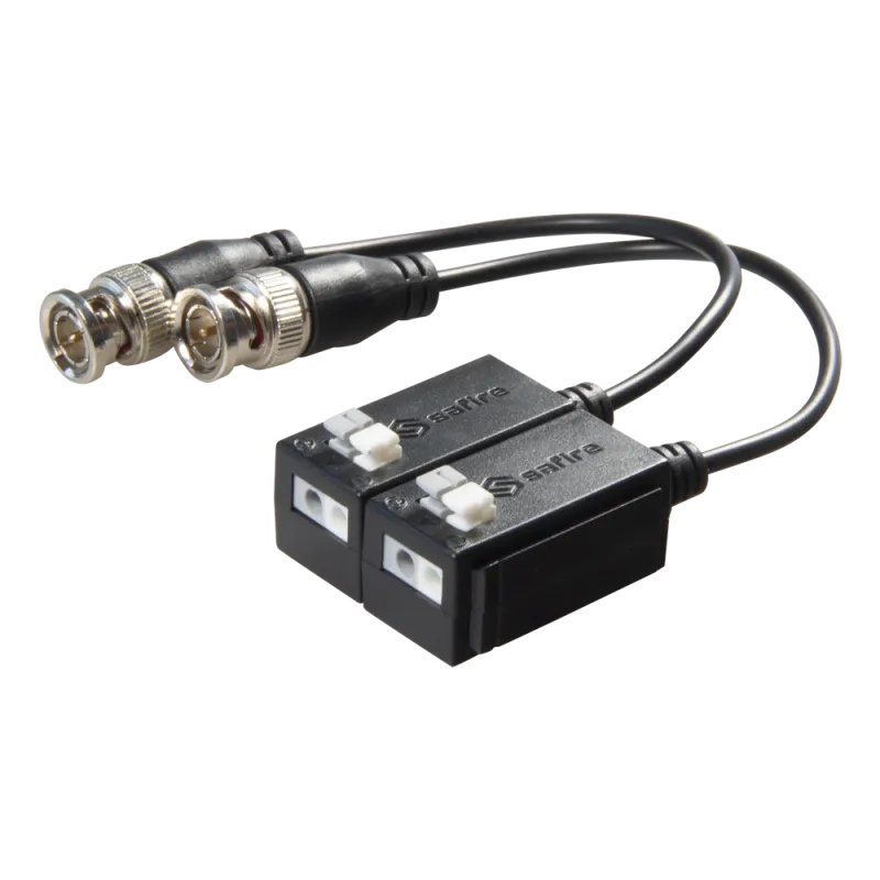 Transceptor pasivo por par trenzado SAFIRE - Optimizado para HDTVI, HDCVI y AHD - 1 canal de vídeo - Pasivo, conector... Transceptor pasivo por par trenzado SAFIRE - Optimizado para HDTVI, HDCVI y AHD - 1 canal de vídeo - Pasivo, conector...