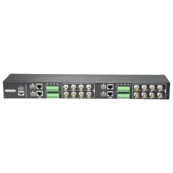 Video Balun 4N1 (HDTVI, HDCVI, AHD y CVBS) - 16 canales pasivos - Incluye 16 BA612P-HAC - Conexión BNC y RJ45 - Alcan...