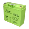 Upower - Batería recargable - Tecnología plomo ácido AGM - Voltaje 12 V - Capacidad 18.0 Ah - 167.5 x 181.5 x 77 / 57...