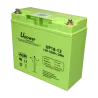 Upower - Batería recargable - Tecnología plomo ácido AGM - Voltaje 12 V - Capacidad 18.0 Ah - 167.5 x 181.5 x 77 / 57...