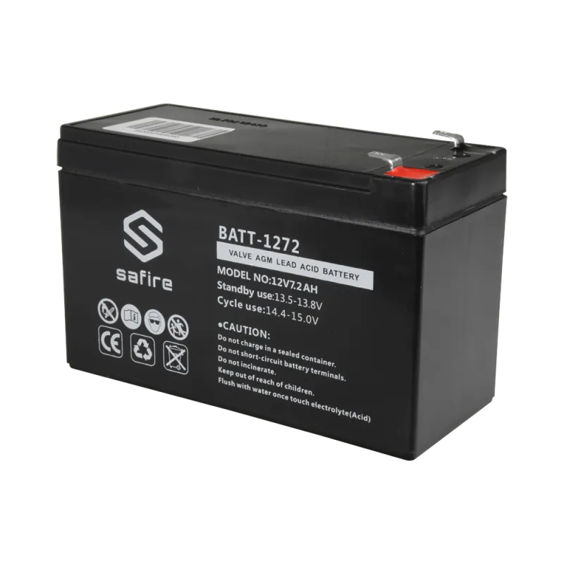 Batería recargable - Tecnología plomo ácido AGM - Voltaje 12 V - Capacidad 7.2 Ah - 94 x 151 x 65 mm / 2220 g - Para ...