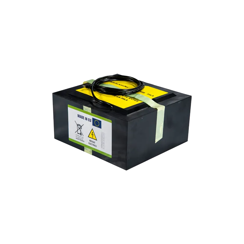 Batería zinc-aire - Voltaje 6.0 V - Capacidad 6000 Wh - 162 x 396 x 190 mm / 12.55 kg - Para respaldo o uso directo