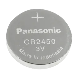 Panasonic - Pila CR2450 - Voltaje 3.0 V - Litio - Capacidad nominal 620 mAh - Compatible con productos del catálogo