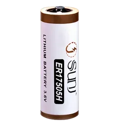 Pila ER17505H - Voltaje 3.6 V - Litio - Capacidad nominal 3600 mAh - Compatible con productos del catálogo