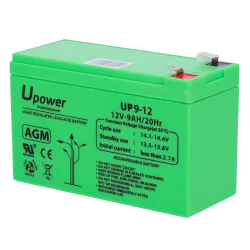 Upower - Batería recargable - Tecnología plomo ácido AGM - Voltaje 12 V - Capacidad 9.0 Ah - 95 x 151 x 65 mm / 2660 ...