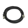 Cable coaxial preparado - BNC macho a BNC hembra - Coaxial RG59 - Longitud 2 m - Color negro - Construcción robusta