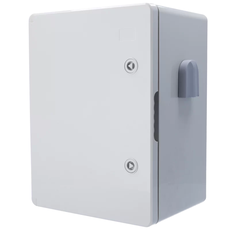 Armario de poliéster - Dimensiones exteriores 40x30x22 cm - Grado de protección IP65 - Filtro de ventilación - Carril...
