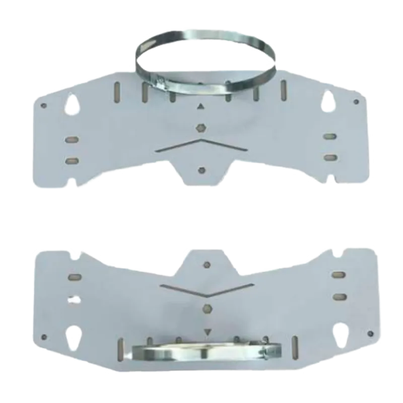 Soporte de poste y pared - Rango diámetro 90-100 Ø - 2 piezas - Compatible con BOX-403017-IP65 y BOX-403022-IP65