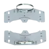 Soporte de poste y pared - Rango diámetro 90-100 Ø - 2 piezas - Compatible con BOX-403017-IP65 y BOX-403022-IP65