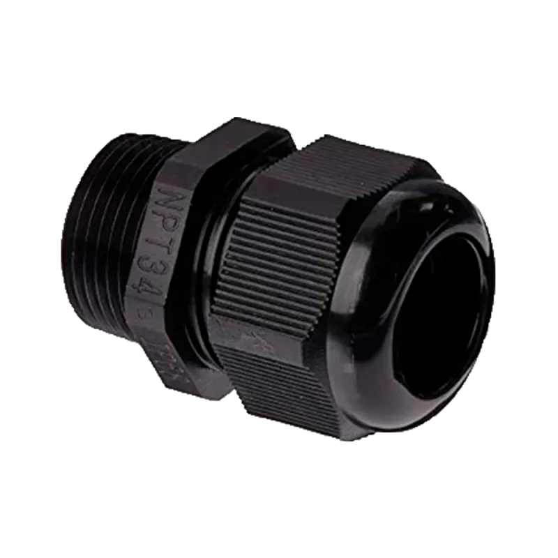 Racor impermeable - Plástico - Diámetro 13~18mm - IP68 - Color negro