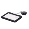 Porta-tarjetas - Cordón retráctil y disposición de clip - Disposición vertical - Láminas de plástico protectoras - Fa...