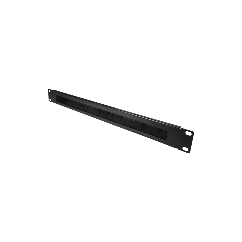 Panel de cepillo - Medida máxima 1U - Apto para rack - Robusto y resistente - Color negro - Fabricado en metal