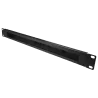 Panel de cepillo - Medida máxima 1U - Apto para rack - Robusto y resistente - Color negro - Fabricado en metal