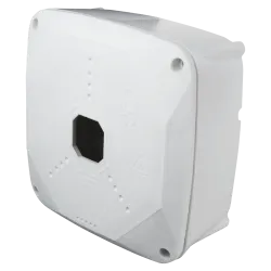 Caja de conexiones - Para cámaras domo - Apto para uso exterior - Instalación en techo o pared - Fabricada en plásti...