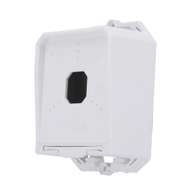 Caja de conexiones - Para cámaras domo - Apto para uso exterior - Fabricada en plástico - Color blanco