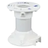 Soporte techo - Altura 10 cm - Apto para uso en interior y exterior - Color blanco - Fabricado en plástico
