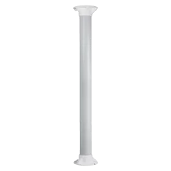 Soporte techo - Altura 100 cm - Apto para uso en interior - Color blanco - Fabricado en plástico