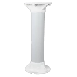 Soporte techo - Altura 25 cm - Apto para uso en interior y exterior - Color blanco - Fabricado en plástico