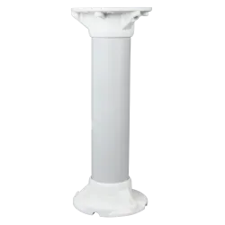 Soporte techo - Altura 25 cm - Apto para uso en interior y exterior - Color blanco - Fabricado en plástico