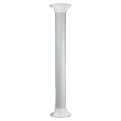 Soporte techo - Altura 50 cm - Apto para uso en interior y exterior - Color blanco - Fabricado en plástico