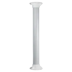 Soporte techo - Altura 50 cm - Apto para uso en interior y exterior - Color blanco - Fabricado en plástico