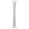Soporte techo - Altura 50 cm - Apto para uso en interior y exterior - Color blanco - Fabricado en plástico