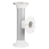 Soporte techo doble - Altura 25 cm - Apto para uso en interior y exterior - Color blanco - Fabricado en plástico