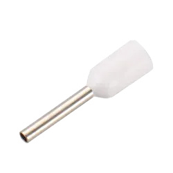 Punteras huecas de crimpado - Para Cables eléctrico - Sección del conductor 0.5mm² / AWG 22 - Color blanco - 200 Unid...