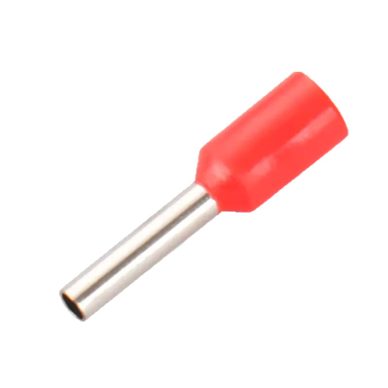 Punteras huecas de crimpado - Para Cables eléctrico - Sección del conductor 1mm² / AWG 18 - Color rojo - 200 Unidades