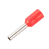 Punteras huecas de crimpado - Para Cables eléctrico - Sección del conductor 1mm² / AWG 18 - Color rojo - 200 Unidades