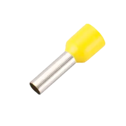 Punteras huecas de crimpado - Para Cables eléctrico - Sección del conductor 6mm² / AWG 10 - Color amarillo - 50 Unidades