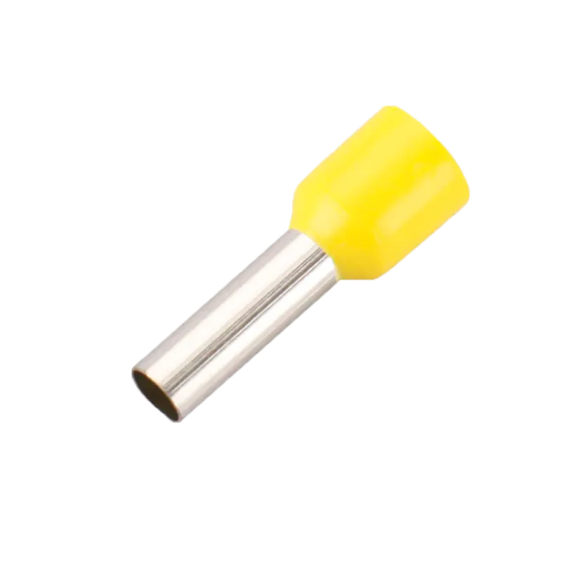 Punteras huecas de crimpado - Para Cables eléctrico - Sección del conductor 6mm² / AWG 10 - Color amarillo - 50 Unidades