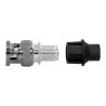 Conector BNC macho - Simple - Rápido - Reutilizable - Reciclable - Compatibilidad universal con Microcoaxial y RG59