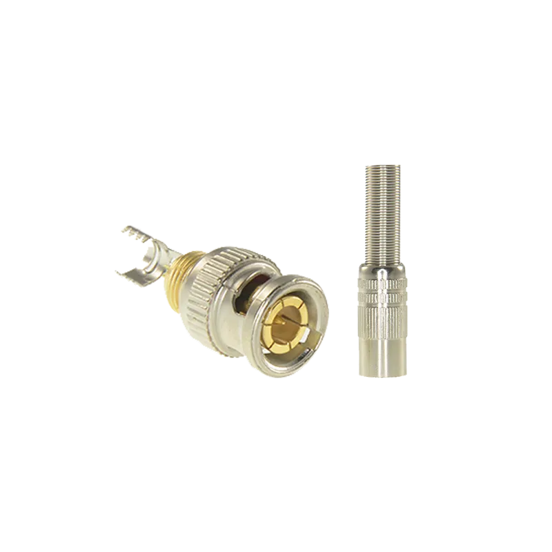 Conector SAFIRE - BNC para soldar - Adaptado a RG59 - Incluye termoretráctil - Carcasa protectora - Conexión óptima Conector SAFIRE - BNC para soldar - Adaptado a RG59 - Incluye termoretráctil - Carcasa protectora - Conexión óptima