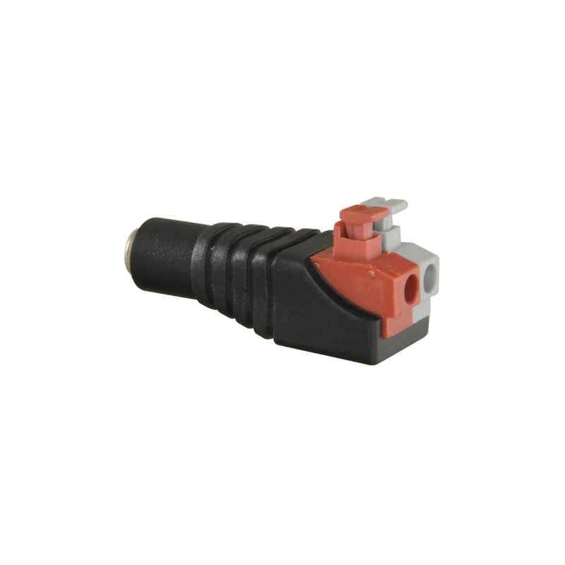 Safire - Conector DC hembra de fácil conexionado - Salida +/ de 2 terminales - 36 mm (Fo) - 13 mm (An) - 5 g