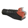 Safire - Conector DC hembra de fácil conexionado - Salida +/ de 2 terminales - 36 mm (Fo) - 13 mm (An) - 5 g