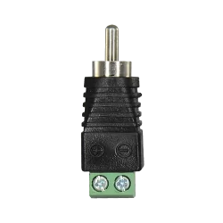 Conector SAFIRE - RCA macho - Salida +/ de 2 terminales - 36 mm (Fo) - 13 mm (An) - 5 g