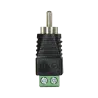 Conector SAFIRE - RCA macho - Salida +/ de 2 terminales - 36 mm (Fo) - 13 mm (An) - 5 g