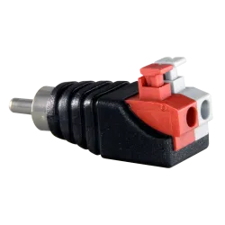Safire - Conector RCA macho de fácil conexionado - Salida +/ de 2 terminales - 36 mm (Fo) - 13 mm (An) - 5 g