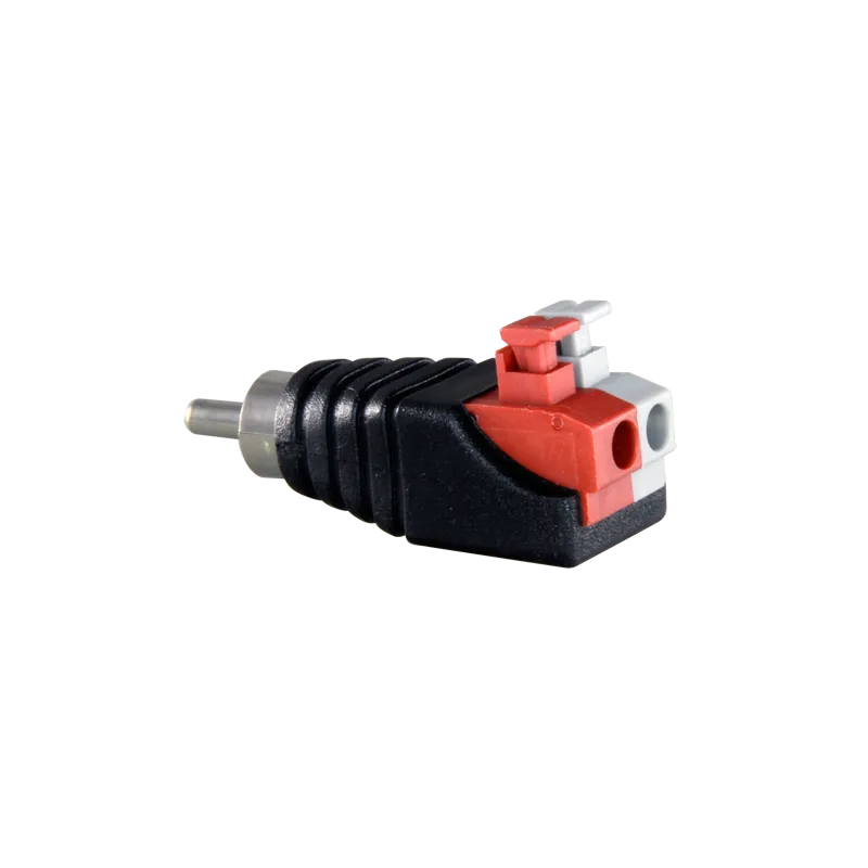 Safire - Conector RCA macho de fácil conexionado - Salida +/ de 2 terminales - 36 mm (Fo) - 13 mm (An) - 5 g