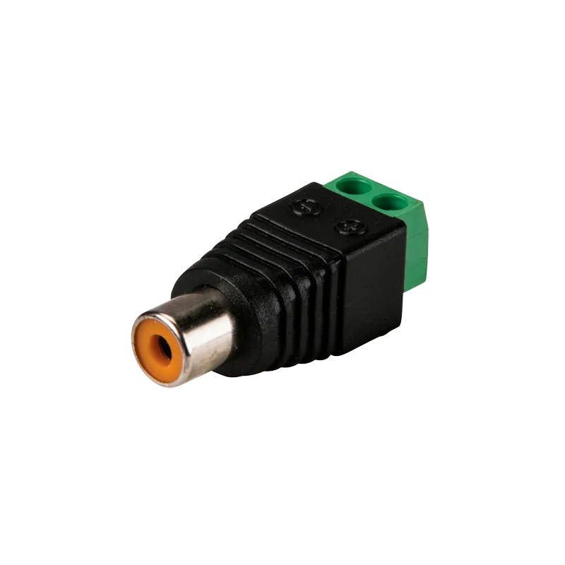 Conector - RCA hembra - Salida +/ de 2 terminales - 36 mm (Fo) - 13 mm (An) - 7 g