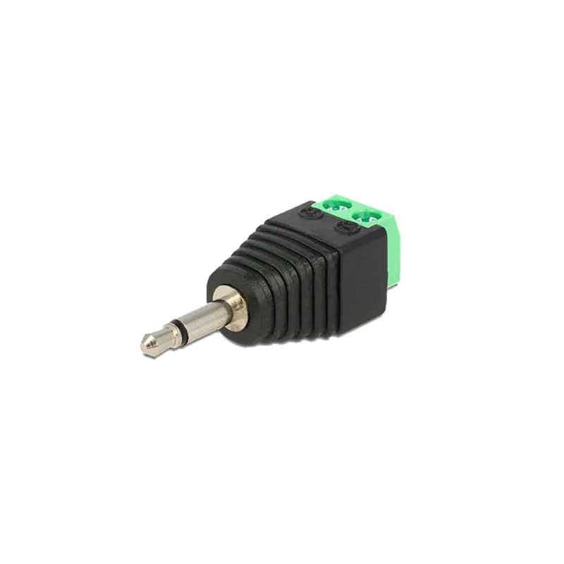 Conector - Jack 3.5 mm Mono - Salida +/ de 2 terminales - 41 mm (Fo) - 14 mm (An) - 5 g