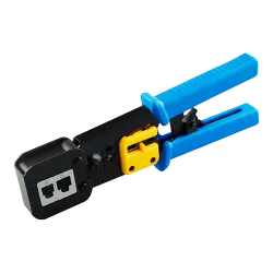 Herramienta crimpadora para conector pasante - Modelo profesional de alta calidad - Conectores: EZ-RJ45, RJ11, RJ12 y...